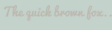 Image with Font Color BCB8AE and Background Color C2D2CA